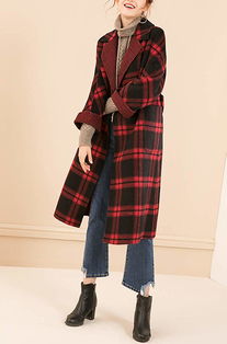 服装店货源指南 聚焦庄丽欣单排扣双面羊毛羊绒呢大衣女款批发